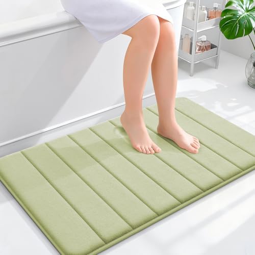 OLANLY Memory Foam Bath Mat 36x24, Super Soft and Absorbent Bathroom Rugs