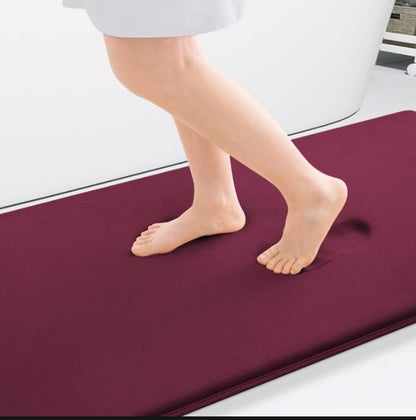 Smiry Memory Foam Bath Mat 59x34, Extra Soft and Absorbent Bathroom Rugs