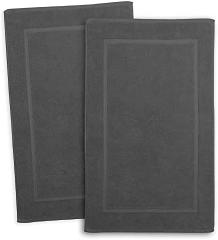 Hearth & Harbor Bath Towels - 100% Ring Spun Cotton Luxury Towels - Ultra Soft & Highly Absorbent, Bathroom Towels, Floor Mat - Dark Gray