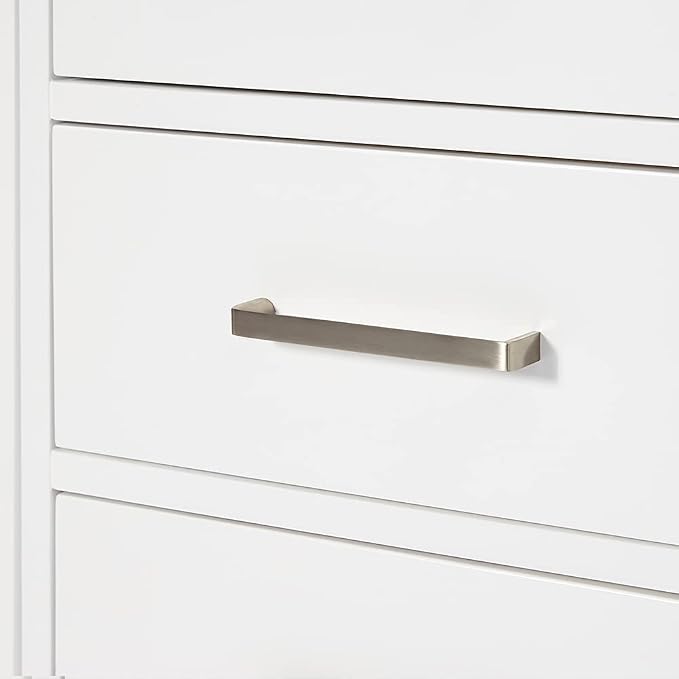 ARIEL Cambridge 72-inch Bathroom Vanity with Sink,Solid Wood, 1.5-inch Pure White Quartz Countertop & Backsplash, Double Rectangular Porcelain Sink, 4 Soft Closing Doors, 6 Dovetail Drawers, White