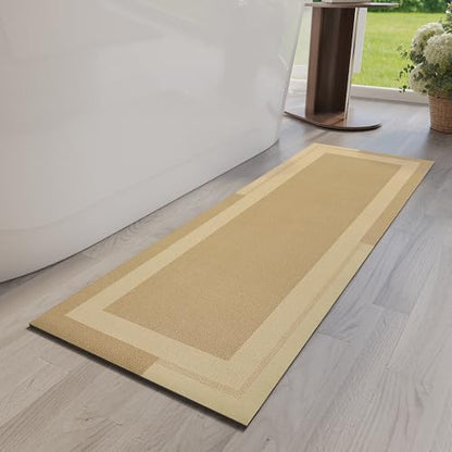 YDKGL Non Slip Bath Mat Long Ultra Thin Bathroom Rugs Runner Fit Under Door