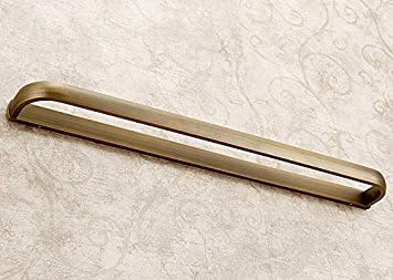 Leyden Brass Towel Bar, Antique Bathroom 23.6 inch Bath Towel Holder Rack, Wall Mounted Bathroom Accessory Towel Rod Hanger Retro