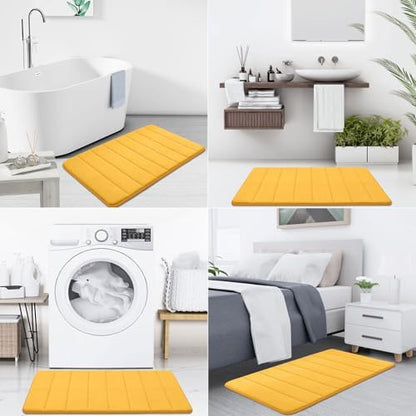 Buganda Memory Foam Bath Mat 47 x 20, Ultra Soft Absorbent Bathroom Rugs