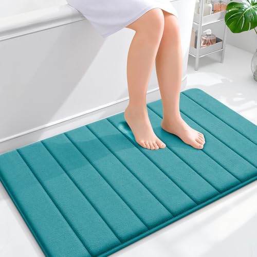 OLANLY Memory Foam Large Bath Mat 40x24, Super Soft Absorbent Bathroom Rugs