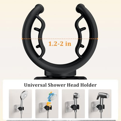 Adjustable Wall Mounted Shower Head Holder（Black）