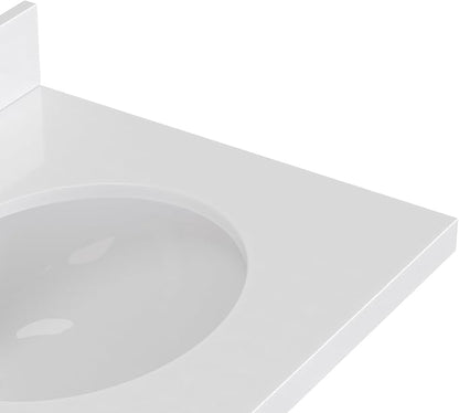 ARIEL Loren 72-inch Bathroom Vanity with Sink,Solid Wood, 1.5-inch Pure White Quartz Countertop, Double Oval Porcelain Sink, 4 Soft Closing Doors, 3 Dovetail Drawers, Grey