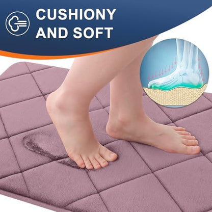 OLANLY Memory Foam Bath Mat 36x24, Ultra Soft and Absorbent Bathroom Rugs