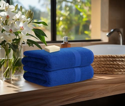 Avalon Towels Royal Blue Bath Towels, Royal Blue Towel Set, 8pc
