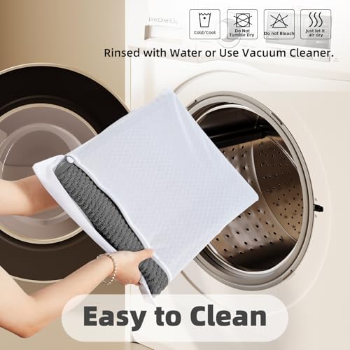 TYUU Bathroom Runner Rugs, Long Bath Mat Runner Washable Thin Quick Dry Low Pile Bathroom Runner Rugs Non Slip, Dark Grey 24"x70"