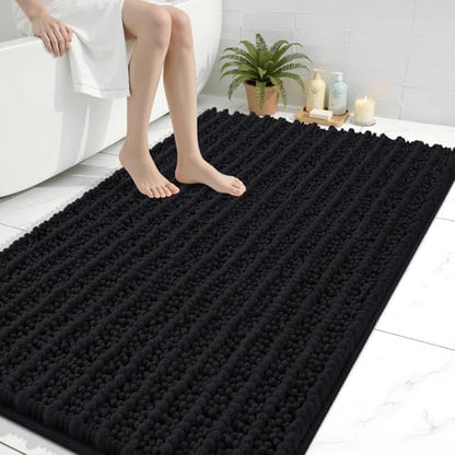 Arotive Bathroom Rugs Mat 47x32, Soft Absorbent Chenille Shaggy Bath Mat