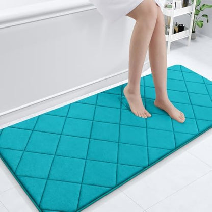 OLANLY Memory Foam Bath Mat 59x24, Ultra Soft and Absorbent Bathroom Rugs