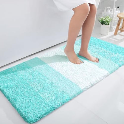 OLANLY Bathroom Runner Rug 47x24, Extra Soft Absorbent Microfiber Bath Rugs