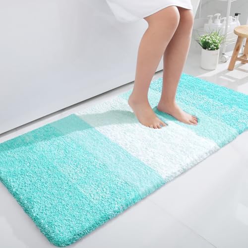 OLANLY Bathroom Runner Rug 40x24, Extra Soft Absorbent Microfiber Bath Rugs