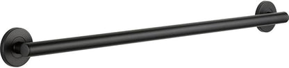 DELTA FAUCET 41836-BL Contemporary ADA Decorative Grab Bar, Matte Black