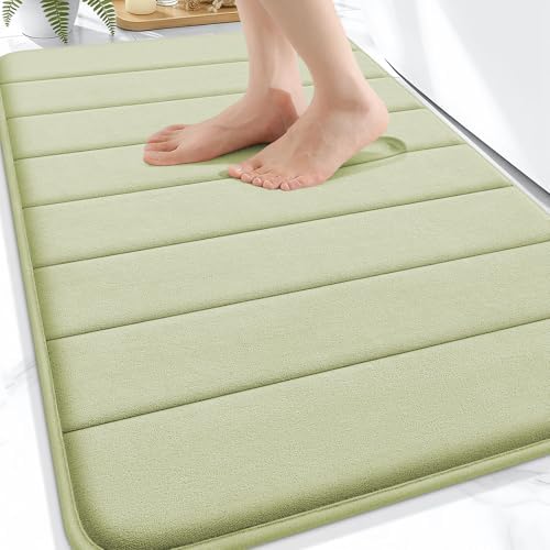 OLANLY Memory Foam Bath Mat 32x20, Super Soft and Absorbent Bathroom Rugs