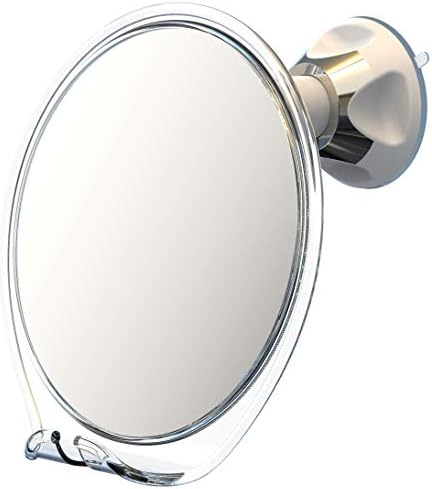 Luxo Shower Mirror Fogless for Shaving, Shower Shaving Mirror - White/Clear