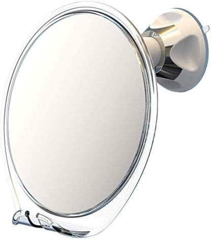 Luxo Shower Mirror Fogless for Shaving, Shower Shaving Mirror - White/Clear