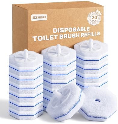20 Count Toilet Wand Refills Compatible with Clorox Toilet Wand