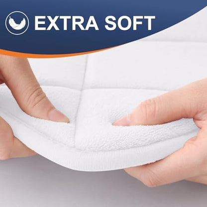 OLANLY Memory Foam Bath Mat 24x16, Ultra Soft and Absorbent Bathroom Rugs