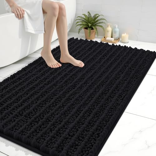 Arotive Bathroom Rugs Mat 40x32, Soft Absorbent Chenille Shaggy Bath Mat