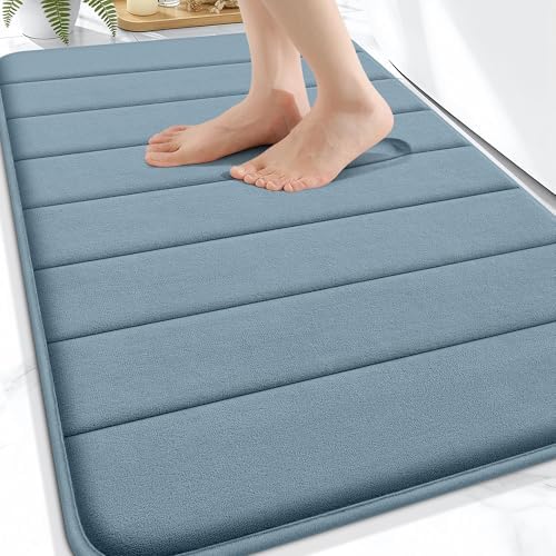 OLANLY Memory Foam Bath Mat 30x20, Super Soft and Absorbent Bathroom Rugs