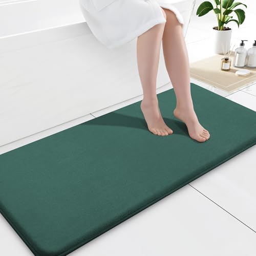 Smiry Memory Foam Bath Mat 47x17, Extra Soft and Absorbent Bathroom Rugs