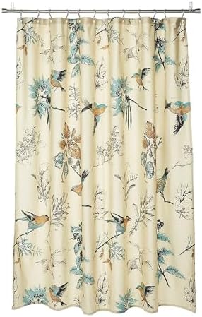 Madison Park Farmhouse Cotton Shower Curtain, 72"x72", Khaki
