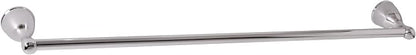 Design House 558619 Ames Transitional Towel Bar for Bathroom Bedroom Closet or Kitchen, 24", Polished Chrome | Wall Mount, Transitional, Zinc, Hardware, 558619