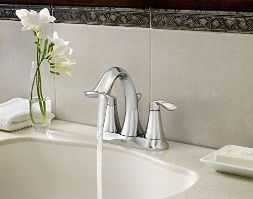 Eva Double Handle Centerset High Arc Bathroom Faucet