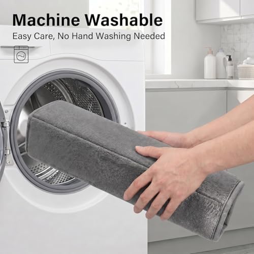 2 Piece Memory Foam Bath Mat Set, Extra Soft Absorbent Bathroom Rugs with U-Shaped Toilet Rug, Non-Slip Backing, Machine Washable, 24x16 + 20x20 U-Shaped, Dark Gray