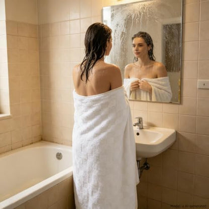 2-Pack Microfiber Bath Towels (27x54 Inches) - Ultra Soft & Quick Dry, 3X Absorbency, Lightweight for Gym, Yoga, Travel & Spa - Perfect for Home, Fitness & Post-Workout
