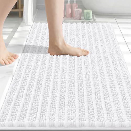 Arotive Bathroom Rugs Mat 34x21, Soft Absorbent Chenille Shaggy Bath Mat