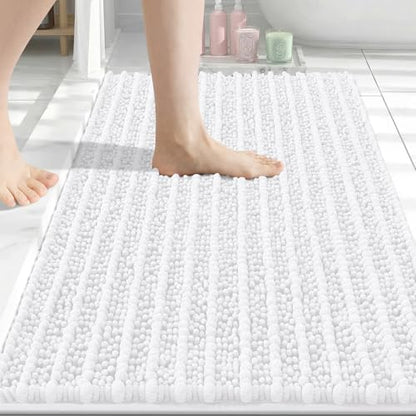 Arotive Bathroom Rugs Mat 34x21, Soft Absorbent Chenille Shaggy Bath Mat