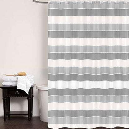 Zahari Home Modern Line Shower Curtain Classic Fabric Shower Curtain Unique Design Custom Shower Curtain Western Country Shower Curtain