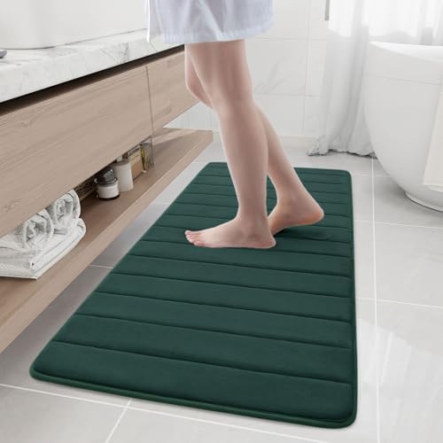 Buganda Memory Foam Bath Mat 55 x 24, Ultra Soft Absorbent Bathroom Rugs