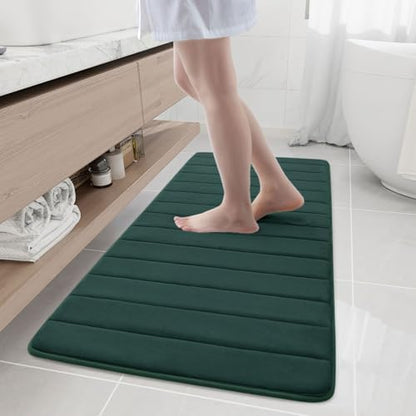 Buganda Memory Foam Bath Mat 55 x 24, Ultra Soft Absorbent Bathroom Rugs