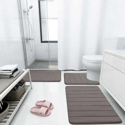 Buganda Memory Foam Bath Mat 24 x 16, Ultra Soft Absorbent Bathroom Rugs