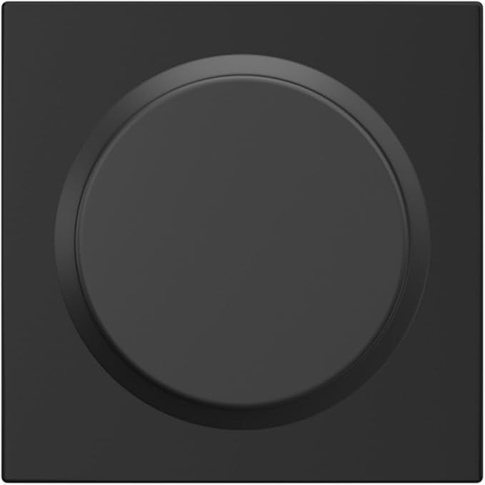 Schlage F170 BWE 622 COL Bowery Knob with Collins Trim Non-Turning Dummy Door Handle, Matte Black