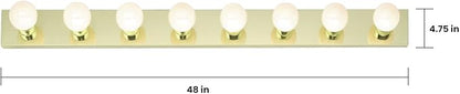 NUVO Lighting SF77/191 Eight Light Vanity Strip, 48" 8 light | 8 Lights, 48 Inches