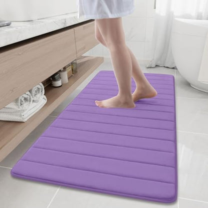 Buganda Memory Foam Bath Mat 60 x 24, Ultra Soft Absorbent Bathroom Rugs