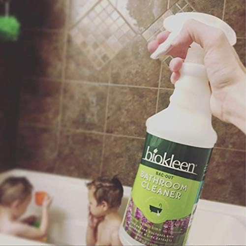 Biokleen Bac-Out Bathroom Cleaner, Eco-Friendly, Non-Toxic, Plant-Based, No Artificial Fragrance, Colors or Preservatives, 32 Ounces (Pack of 6)
