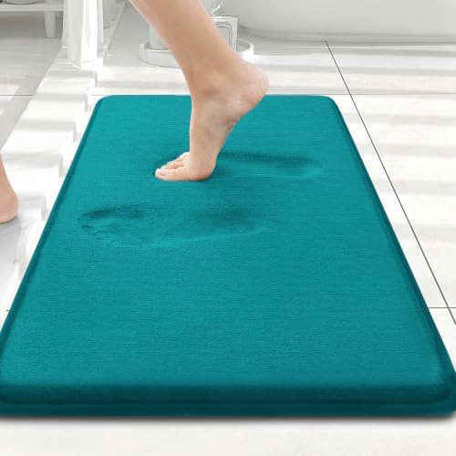 Smiry Memory Foam Bath Mat 24x16, Extra Soft and Absorbent Bathroom Rugs