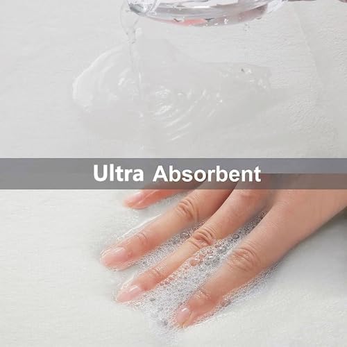 Buganda Memory Foam U-Shaped Toilet Rugs 24 x 20, Absorbent Bathroom mat