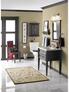 Moen YB2261BN Brantford 1-Light Dual-Mount Bath Bathroom Vanity Fixture with Frosted Glass, Brushed Nickel