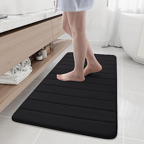 Buganda Memory Foam Bath Mat 47 x 20, Ultra Soft Absorbent Bathroom Rugs