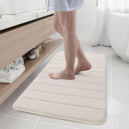 Buganda Memory Foam Bath Mat 44 x 24, Ultra Soft Absorbent Bathroom Rugs