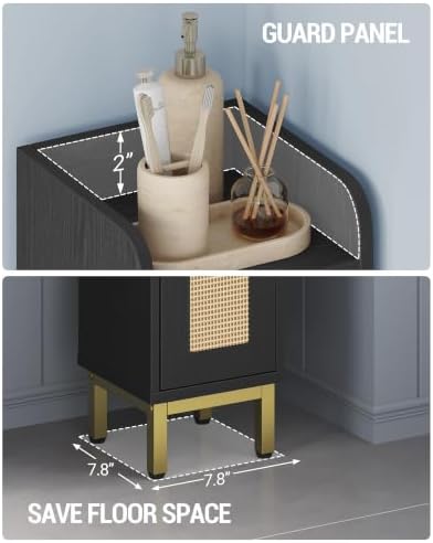 Hzuaneri 4-Tier Narrow Tall Storage Cabinet