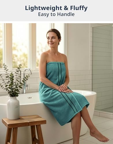 LANE LINEN Large Bath Sheet Soft Absorbent Quick Dry 100% Cotton - Teal