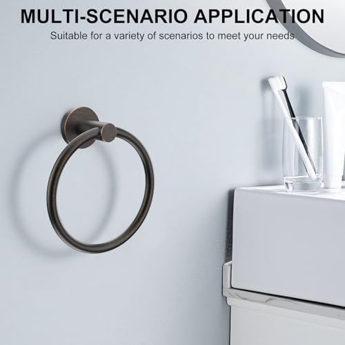 SetSail Towel Holder for Bathroom Wall Oil Rubbed Bronze Towel Ring