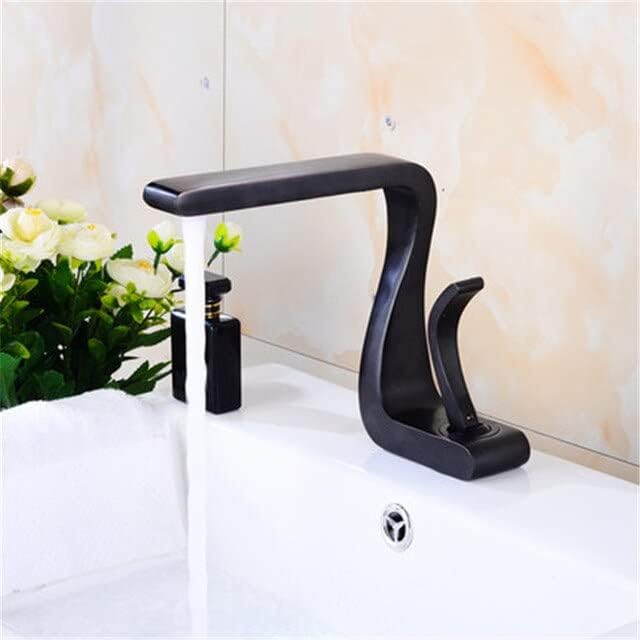 Bathroom Faucet Mixer Tap Brass Wash Basin Hot and Cold Sink Modern-ORB(Black)